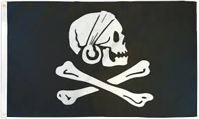 Henry Avery Pirate Flag 3x5 Boating Flag Skull Flag Jolly Roger Black 68D  Nylon