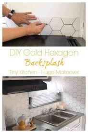 / case) by ivy hill tile. Diy Gold Hexagon Backsplash The Palette Muse