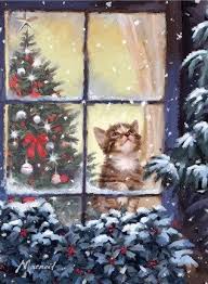 Kitten And Snow By The Macneil Studio Christmas Illustration Christmas Art Christmas Paintings