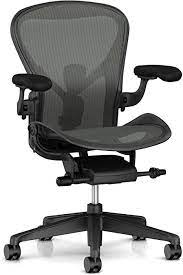 Famous for supporting the widest range of the human form, the aeron office chair has been remastered to better meet the needs of today's work and workers. Amazon Com Herman Miller Aeron Ergonomic Chair Size C Graphite Furniture Decor