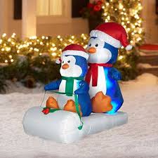 4 Tall X 3 Long Airblown Penguins On Sled Christmas Inflatable Walmart Com Christmas Inflatables Outdoor Christmas Decorations Outdoor Christmas