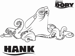 Finding Dory Coloring Book Fresh Disney S Finding Dory Hank Coloring Page Finding Nemo Coloring Pages Nemo Coloring Pages Disney Coloring Pages