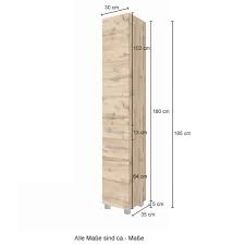 Schrank günstig bei tejo's sb lagerkauf finden große auswahl kleiderschrank, büroschrank, schuhschrank und mehr jetzt online kaufen! Bad Hochschrank Livorno 2 Turig 30 Cm Breit Weiss Matt Wotan Eiche Einrichtung Fur Jeden Geschmack Bei Moebel Guenstig De