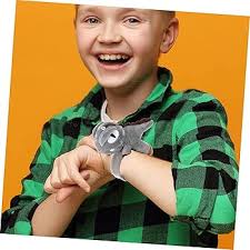 SAFIGLE Pack of 2 Animal Sex Ring Hug Bracelet Children's Bracelets  Children's Toy Bracelets for Children Plush Toy Batting Rings Knocking  Bracelet Dad Circle Pat Belt, Fabric, PP Cotton, No gemstone :