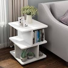 Amazon Com Little Tree Modern Side End Table For Living Room 3 Tier Bedside Table Night Bedroom End Tables Furniture For Small Spaces Living Room End Tables