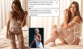 Camila giorgi social media stars celebs celebrities color correction camilla black denim shorts leather skirt take that. Tennis Star Camila Giorgi Who Played At Wimbledon Shares Racy Lingerie Snaps On Instagram Daily Mail Online