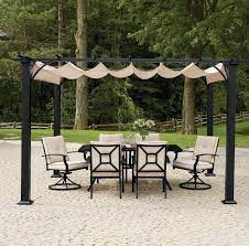 Hometrends Retractable Shade Pergola Walmart Canada Pergola Shade Pergola Pergola Patio