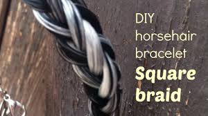 The bracelet you will receive is approximately as big around as a pencil. Diy Horsehair Bracelet Square Braid Tutorial Youtube