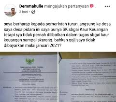 Maybe you would like to learn more about one of these? Kaur Keuangan Desa Pidara Diberhentikan 2 Kali Berikut Kronologisnya Fokus Metro Sulbar