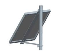 LInk Solar Mounting Brackets Pole Mount for Solar Panel 30W to 60W Single  Module Aluminum Brackets Heavy Duty Mounting Racks with Hardware Kit