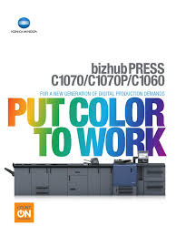 Which is the best konica minolta driver for windows? Konica Minolta Bizhub Press C1070 Operating System Microsoft Windows