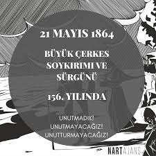 Bu yazı 1864 büyük çerkes sürgünü'nün 138'inci yılı nedeniyle yazılmış ve 24 mayıs 2002 tarihli sol dergisinde yayımlanmıştır. Nart Ajans 21 Mayis 1864 Buyuk Cerkes Soykirimi Ve Facebook