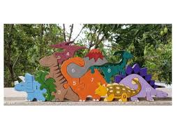 Choose from letters a to z for alice's right through the zack's. Dinosaur Row Wooden Number Jigsaw Playset