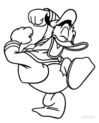 Printable donald and daisy duck coloring pages. Printable Donald Duck Coloring Pages For Kids