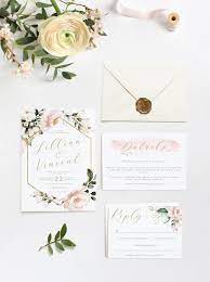 Wedding Invitation Template Printable Wedding Invite Details Rsvp Gold Blush Floral Wedding Templett Instant Download Chloe Wedding Invitation Card Template Instant Download Wedding Invitations Wedding Invitations