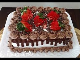 Decoracao De Bolos Curso De Bolos Decorados Bolos Decorados Bolos Confeitados Para Festas Youtube Sheet Cake Designs Fruit Topped Cake Cake Decorating