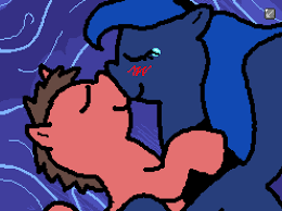 1923503 - suggestive, artist:pokehidden, princess luna, oc, oc:big brian,  pony, banned from equestria daily, spoiler:banned from equestria daily 1.6,  animated, blushing, crying, frame by frame, french kiss, gif, kissing,  tears of pleasure,