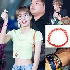 Dieser artikel steht derzeit nicht zur . Kpop G Dragon Gd Red Armbander Peaceminusone Lisa Gleichen Absatz Liebhaber Gluck Schmuck Perlen Armband Chain Link Bracelets Aliexpress