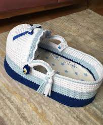 Baby Moses Cestino Culla Del Bambino Crochet Moses Cestino Image 9 Baby Moses Basket Baby Moses Baby Baskets