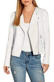 Leather Collarless Moto Jacket Collarless Collarless Leather Jacket Moto Jacket