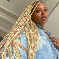 Eva Marcille On Instagram Braids By The Aria Show Drip Sold Separately You Know I Play In My Braids Braids Eva Marcille Blonde Braids