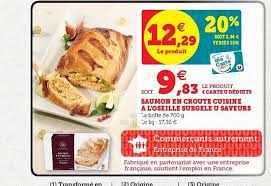 Offre Saumon En Croute Cuisine A L Oseille Surgele U Saveurs Chez U Express