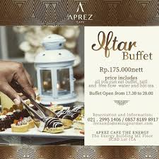 Ramadhan 2019 is coming soon in may. Gilles Marx On Twitter Iftar Buffet At Aprez Cafe The Energy Building Sudirman Scbd Rp 175 000 Nett From Tajil Drinks All You Can Eat Buffet And Also Sushi Sashimi