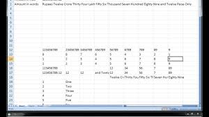 Numbers To Words In Excel Without Macro The Easy Way Youtube