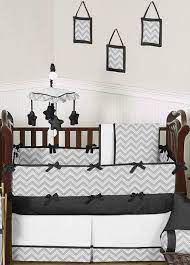 Gray and yellow chevron zig zag baby bedding 9pc crib set by sweet jojo designs only 54 50. Buy Black And Gray Chevron Zigzag Baby Bedding 9pc Crib Sets By Sweet Jojo Designs And Add A Modern Touc Baby Crib Bedding Sets Baby Bed Chevron Baby Bedding