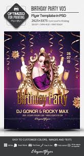 300 flyer templates mega bundle. Birthday Party Psd Flyer Template By Elegantflyer