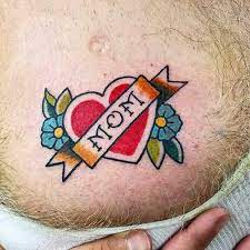 40 Traditional Mom Tattoo Designs For Men Memorial Ideas Mom Tattoo Designs Traditional Heart Tattoos Mom Heart Tattoo
