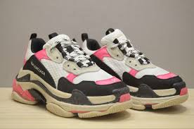 Embossed logo in the back. Balenciaga Triple S Pink Cheap Online