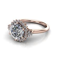 Elegant Floral Halo Ring