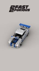 lego nissan skyline gtr gtr r34 2fast2furious hero car custom model moc rb26dett engine lego cars lego wheels lego