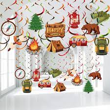 Shop for tents, sleeping bags, fire starters, apparel, and more. Buy 30 Pieces Happy Camper Party Hanging Swirls Camping Adventure Bears Sign Foil Swirls Ceiling Decorations For Boy Girl Camping Theme Birthday Party Baby Shower Indoor Outdoor Decoration Supplies Online In Turkey