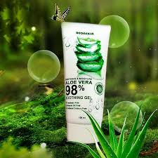 De tuinen 98% aloë vera gel hydraterend, is zeer zacht voor de huid en werkt verkoelend na een zonnebad of de sauna. Beonskin Aloe Vera 98 Soothing Moisture Gel Shopee Indonesia
