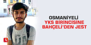 Maybe you would like to learn more about one of these? Osmaniyeli Yks Birincisine Bahceli Den Jest