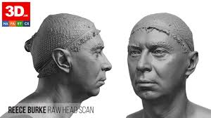 Reece Burke Raw 3D Head Scan by 3d-sk
