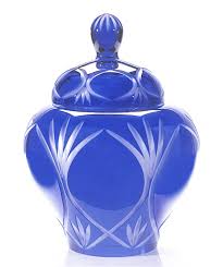 The most common cobalt blue crystal vases material is glass. Angel Wings Cobalt Blue Lead Crystal Glass Urn