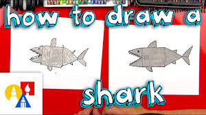 Look out it's how to draw a shark! How To Draw A Shark With Shapes Young Artists Youtube