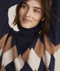 Argyle turtleneck 2025 sweater