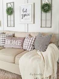 Brighten a bedside table with a pretty lamp. 45 Best Rustic Living Room Wall Decor Ideas And Designs For 2021