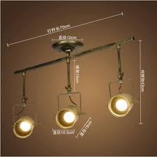 Vintage Track Lighting Lights Dining Room Ceiling Iron Slide Rail Lights Led E27 Track Lighting Lights Track Lightrail Light Aliexpress