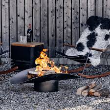 Ellipse Firebowl Hofats Fire Bowls Fire Pit Corten Steel