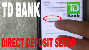 Transit number (up to 5 digits); Setup Td Bank Direct Deposit Youtube