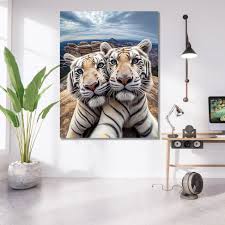 Tablou tigrii selfie amuzant – The Print Studio
