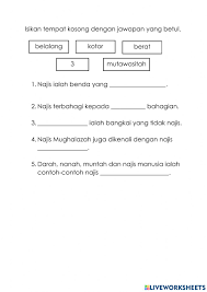 Perlu dibedakan antara najis dan hadats. Jenis Najis Activity