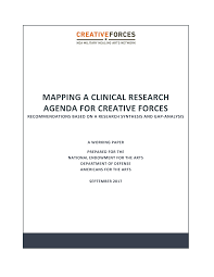 MAPPING A CLINICAL RESEARCH AGENDA FOR CREATIVE FORCES