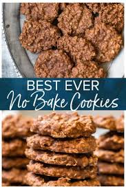 These Chocolate No Bake Cookies Are So Easy And Quick To Make And Are The Perfect Treat To Hav Best No Bake Cookies Baking Recipes Cookies Easy No Bake Cookies