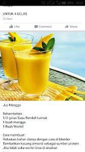 Jus Mangga Resep Juice Makanan Buah